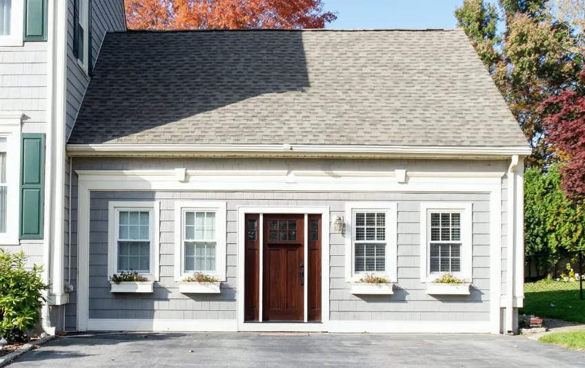 Garage conversion ADU project in Los Angeles featuring converted garage into modern living unit with finished exterior